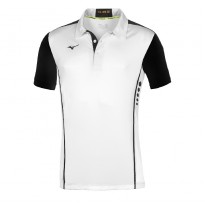 Mizuno Polo Hex Rect Uomo Bianco/Nero